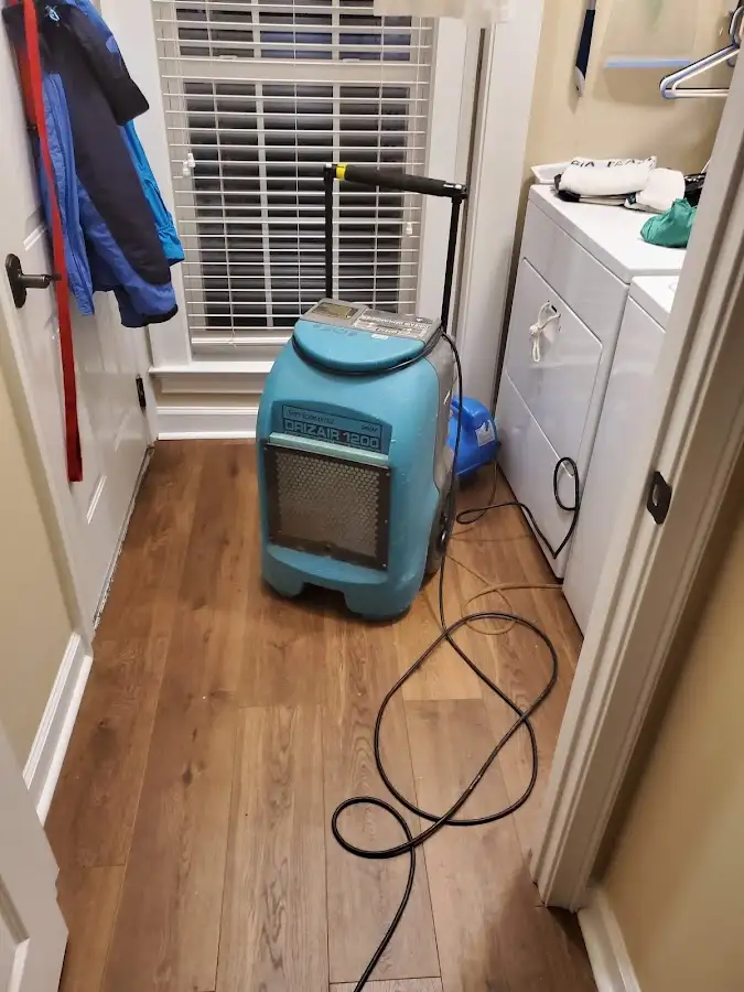 Commercial dehumidifier deployed for Flood Damage Cleanup in Solana Beach